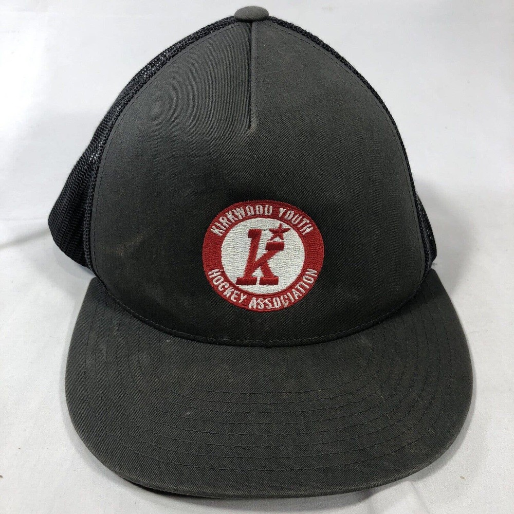 KIRKWOOD YOUTH HOCKEY ASSOCIATION MISSOURI YUPOONG HAT CAP SNAPBACK DISCOLORED